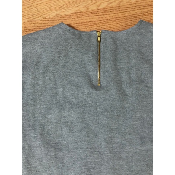 J. Crew Tulle-hem Top (Gray) - Picture 6 of 8